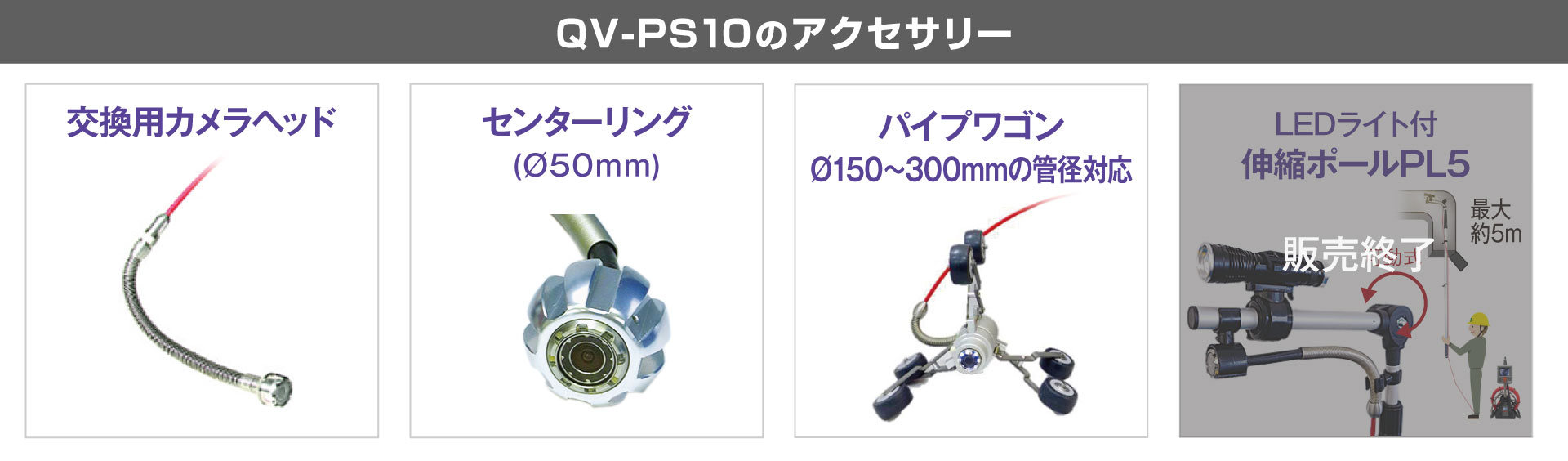 管内検査カメラQV-PS10 よろずや君